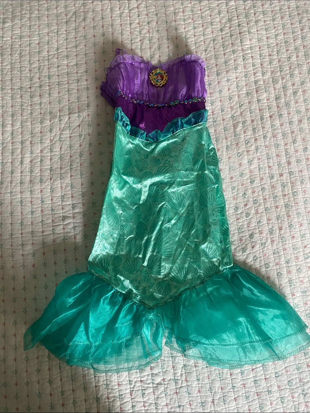 Girls Purple and Teal Mermaid Costume Dress